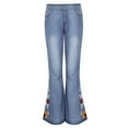 thumbnail image 2 of Aayomet Mom Jeans High Waisted Women's Relaxed Fit Straight Leg Jean,B L, 2 of 5