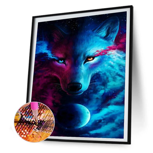 5D DIY Full Square Drill Diamond Painting Wolf Home Decor Mosaico Kit 30x40cm Likrtyny decoración de arte
