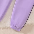 thumbnail image 7 of Gubotare Back To School Outfits for Girls Girls Clothes 2 Piece Outfit Top + Cargo Pants, Fall Clothing Set Size 11-12 (Purple,11-12 Years), 7 of 7