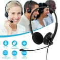 thumbnail image 3 of MesaSe Call Center Headphone With Microphone, 3 of 9