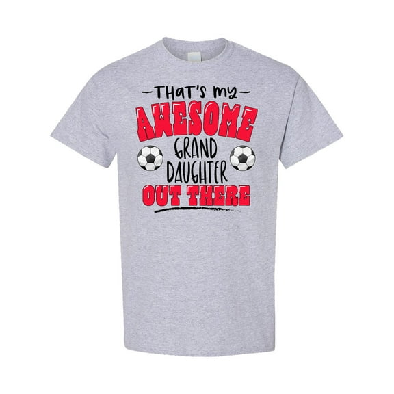Inktastic That's My Awesome Granddaughter out There with Soccer Balls T-Shirt