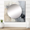 thumbnail image 1 of Designart "Winter'S Simplicity I" Winter Landscape Square Mirror Wall Decor Traditional - Large Grey Square Bathroom Mirror - Square Printed Wall Mirror Art, 1 of 5