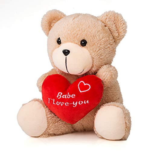 girl  boy friend Valentine Personalised 12 inch TEDDY BEAR  Gift for  Wife 