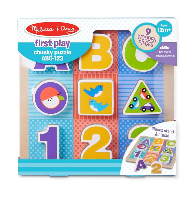 Melissa and Doug Early Childhood Chunky Puzzles 9 W x 12 L