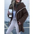 thumbnail image 3 of LOVZFMLL Cardigan pour Femmes Hiver à Manches Longues Chandails à Capuchon Cardigan Chandail Manteau Décontracté, 3 of 9