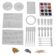 thumbnail image 4 of Moldes de Fundición de Joyería Kit de Moldes de Silicona para Hacer Joyas de Fundición DIY Molde para Hacer Colgantes de Joyería Artesanal Juego de Polvo de Purpurina para ANGGREK Otros, 4 of 8