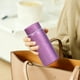 thumbnail image 5 of Taza térmica de titanio de 200 ml | Taza de viaje con aislamiento al vacío de doble pared | Revestimiento interior de titanio | Tamaño compacto de bolsillo | Capacidad de 200 ml | Azul, rosa,, 5 of 6