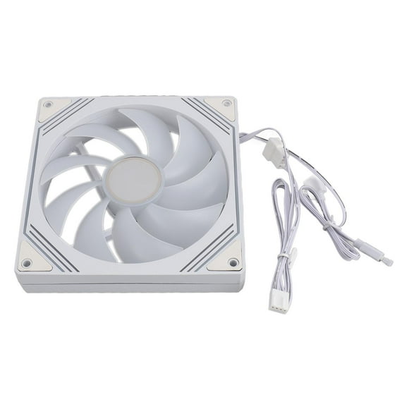 5V Chassis Fan, LED RGB Lighting Noise Reduction Cooling Fan with Anti Vibration Rubber Pad, 140x140x25mm for CPU Coolers Heat Sink Computer Cases