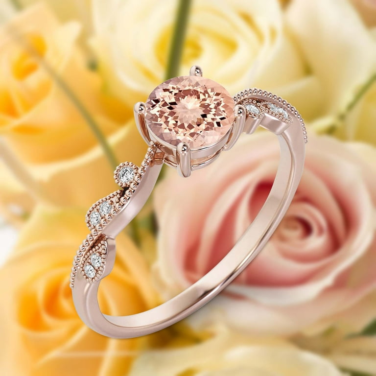 Moissanite twist round cut gold ring deals