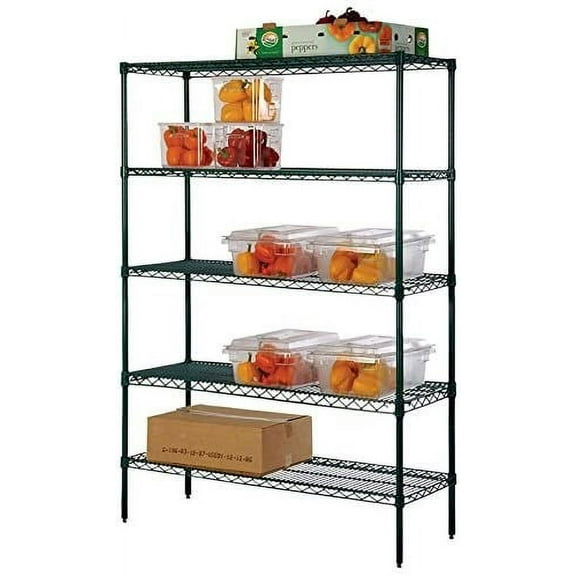 14" Deep x 60" Wide x 54" High 5 Tier Freezer Starter Shelving Unit