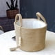 thumbnail image 5 of Matsuzay Cesta de almacenamiento hermosa y a la moda, mejora la decoración del hogar, cesta de ropa sucia de cuerda de algodón bien tejida sin Almacenamiento y organización del hogar yute con forro S, 5 of 6