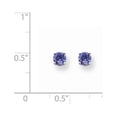 thumbnail image 2 of FB Jewels 14k White Gold Tanzanite Post Earrings, 2 of 2