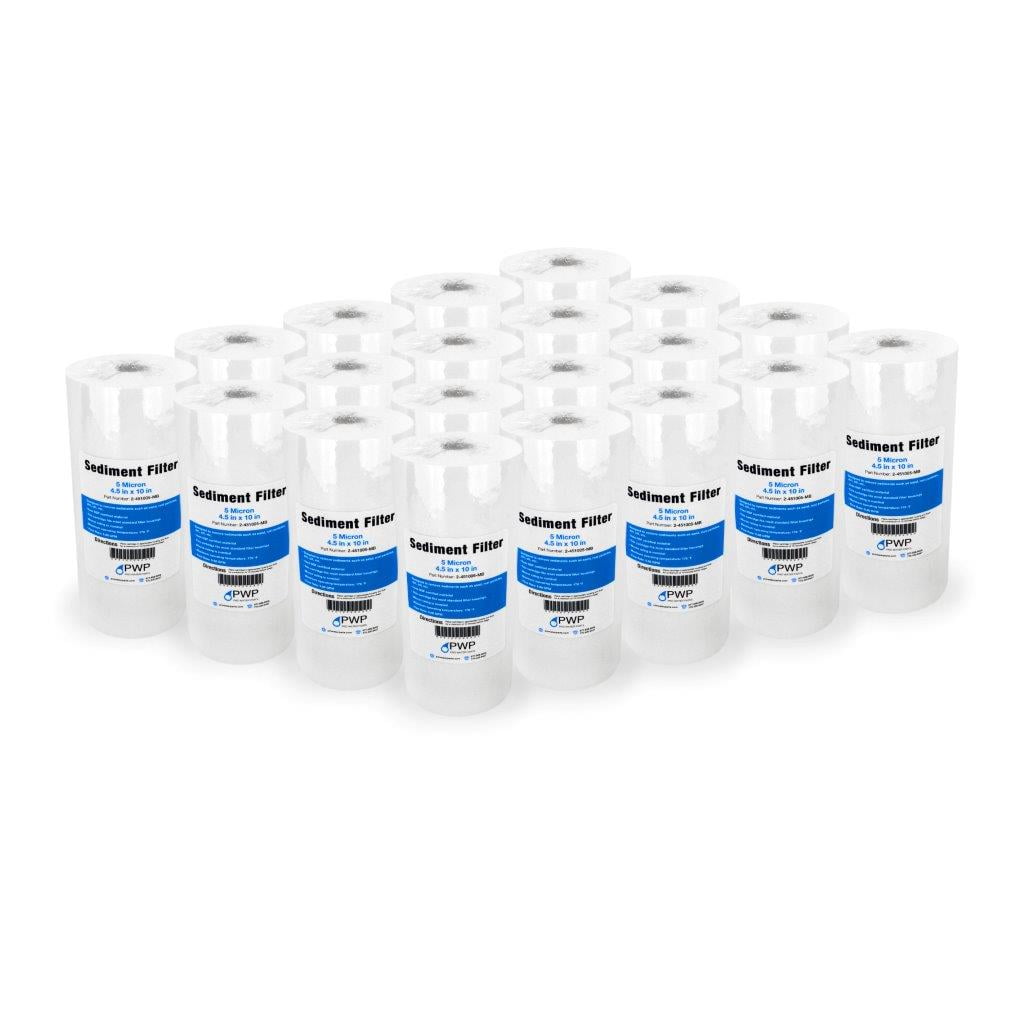Sediment Melt Blown Water Filters 10x2.5" - 50 Micron, 50 Pack