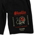 thumbnail image 2 of Trigun Stampede Skulls Men's Black Sleep Pajama Shorts-Large, 2 of 4