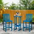 thumbnail image 4 of NALONE Outdoor Bar Stool, HDPE Tall Adirondack Style Bar Chair, Weather Resistant Bar Height Chair for Balcony, Garden, Yard and Backyard(Navy Blue), 4 of 8