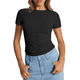 thumbnail image 2 of Camiseta Y2k de Corta, Negra, Talla S, 2 of 8