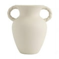 thumbnail image 2 of Home Decor Collection Sterling & Noble Home Off-White Ceramic Tabletop Vase with Knotted Design Handle, 10.87" Tall, 2 of 15