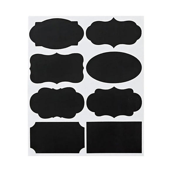 Reusable PVC Chalkboard Strips - Adhesive, Erasable, and Versatile for Notes