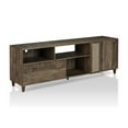 thumbnail image 4 of Bowery Hill Rustic Wood Storage 70-Inch TV Stand in Reclaimed Oak, 4 of 6