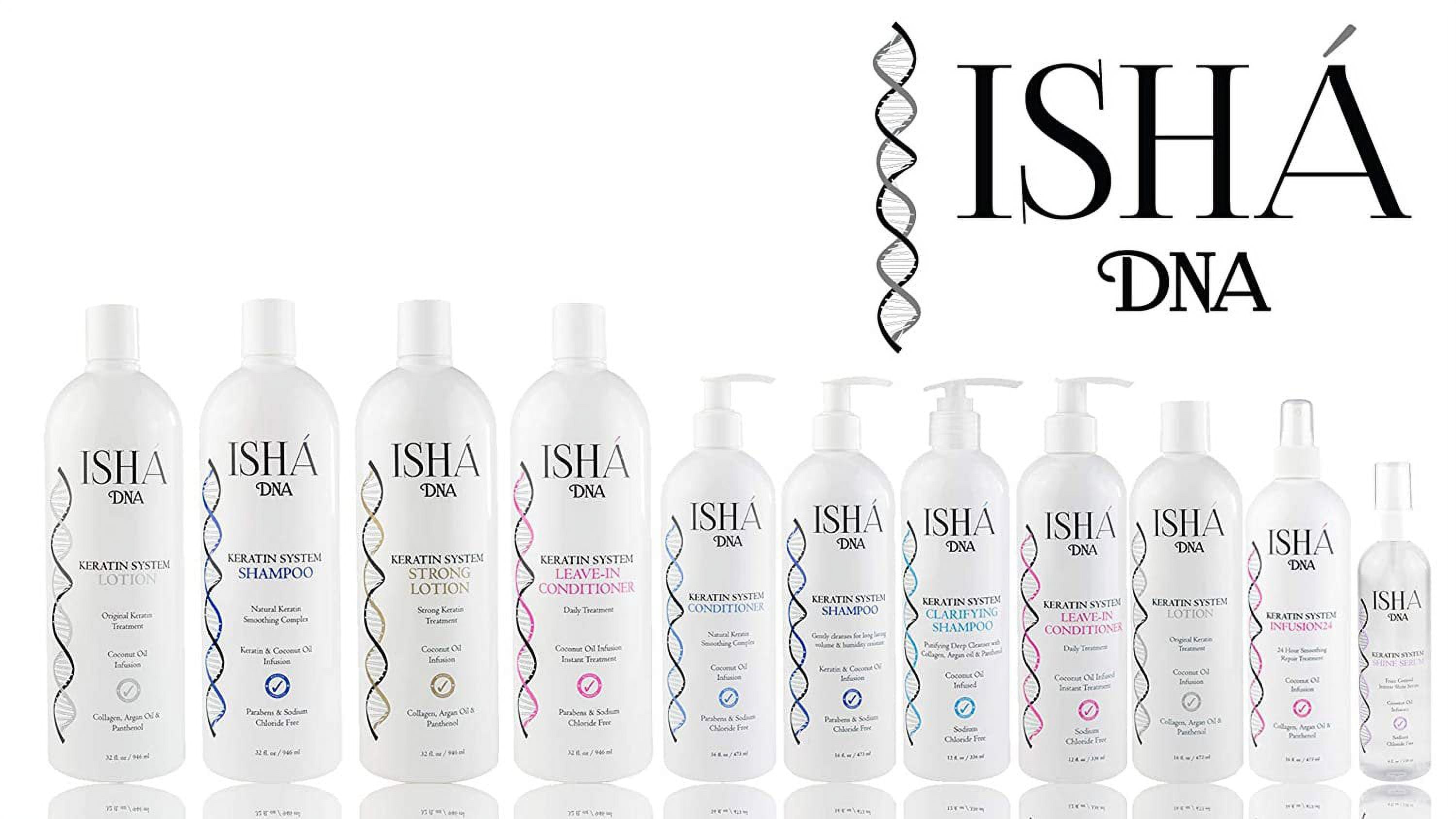 ISHA DNA Ceramic Hair Mask Infused with Keratin - For All Types of Hair - Conditioning Mask That Repairs and Hydrates Damaged Hair - Repairs and Prevents Split Ends and Breakage Controls Frizz