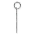thumbnail image 2 of Auriga 925 Sterling Silver/Rhod-plated Satin Number 8 Charm for Women (Length - 25mm, Width - 11mm), 2 of 6