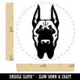 thumbnail image 2 of Great Dane Dog Head Pet Self-Inking Rubber Stamp Ink Stamper - Brown Ink - Mini 1/2 Inch, 2 of 7