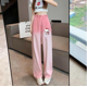 thumbnail image 1 of Sanrio Nueva ropa original Kawaii para mujer, pantalones Y2K, pantalones vaqueros con degradado rosa de Hello Kitty, pantalones deportivos para mujer, pantalones Kpop para mujer, 1 of 5