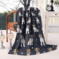 thumbnail image 2 of Jack Russell Terrier Blanket,Comfortable Soft Flannel Throw Blanket,All Season,Warm Lightweight Blankets for Sofa Bed Couch Living Room Chair,40"x50", 2 of 4