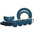 thumbnail image 2 of Noritake Colorwave Blue 16-Piece Rim Dinnerware Set, Service for 4, 2 of 7