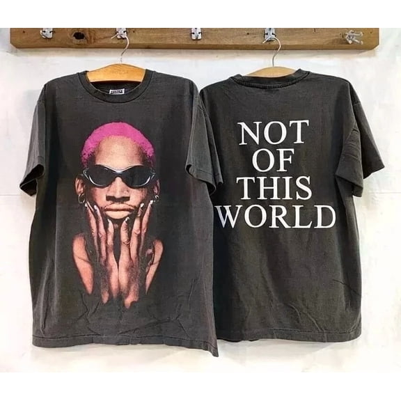 Vintage Dennis Rodman Unisex T-Shirt, Retro 2 Side Reprint Shirt