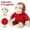 C001- A, variant on Curious Monkey George Plush Toy, Soft Brown Cuddly Stuffed Animal with Blue Scarf, Adorable Smiling Monkey Doll Gift for Girls and Kids