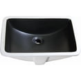 thumbnail image 4 of WinZo 14.5"D x 21"W x 8"H Rectangular 21-Inch Undermount Bathroom Sink for Granite Countertop Vanity Basin Including Pop-up Drain,Matte Black, 4 of 6