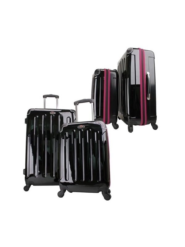 4 wheel luggage set