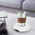 thumbnail image 3 of USB Power Office Home Cold Hot Dual Purpose Coaster Coffee Cup Insulated Pad Mat (White), 3 of 14