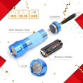 thumbnail image 2 of 4-pack Led Flashlight Mini Torch, 90mm Small Torches, Colorful Glow In Dark Torch Light,camping Hiking Outdoors Party-lightweight, Batteries Included, 2 of 5