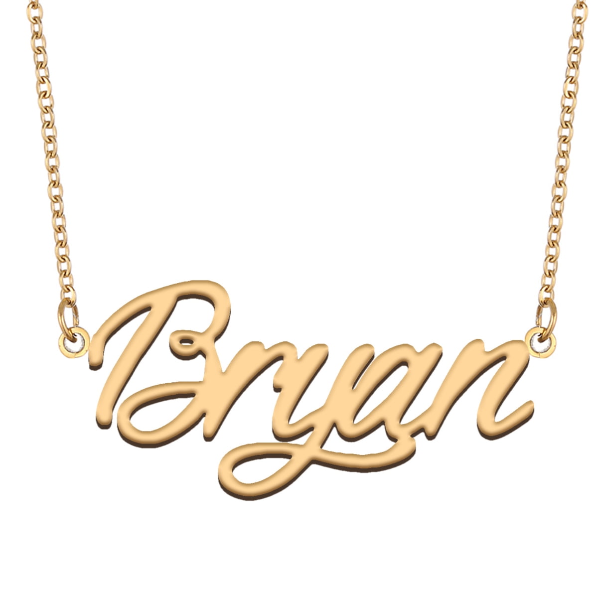 HUAN XUN Custom Name Pendant Choker Necklace 