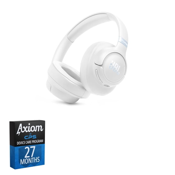 JBL Tune 780NCBT Active Noise Cancelling Headphones - White 27-Month Axiom Care