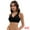 Black, variant on Women's Lace Trim Full Coverage Adjustable Strap Bras D 48 Black