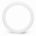 thumbnail image 2 of White Ceramic Ring Band Wedding Standard Domed 6mm Polished, 2 of 6