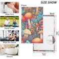 thumbnail image 2 of Coolnut Towels Set of 2 Vintage Forest Mushrooms Print for Bathroom Kitchen Travel 16×28 inch, Cotton Bath Towels Lightweight Quickdry for Bathroom Ktichen Travel SPA Gym, 2 of 6