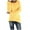 Yellow, variant on gakvbuo Fall Sweaters for Women Plus Size Pullover Tops Fall 2022 Women O-Neck Loose Solid Color Long Sleeves Sweater T-Shirt Tops
