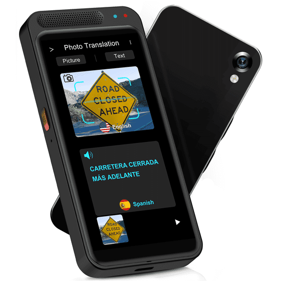 AI Language Translator Device  with Voice, Text and Photo Translation, Offline Support for Travel and Daily Communication