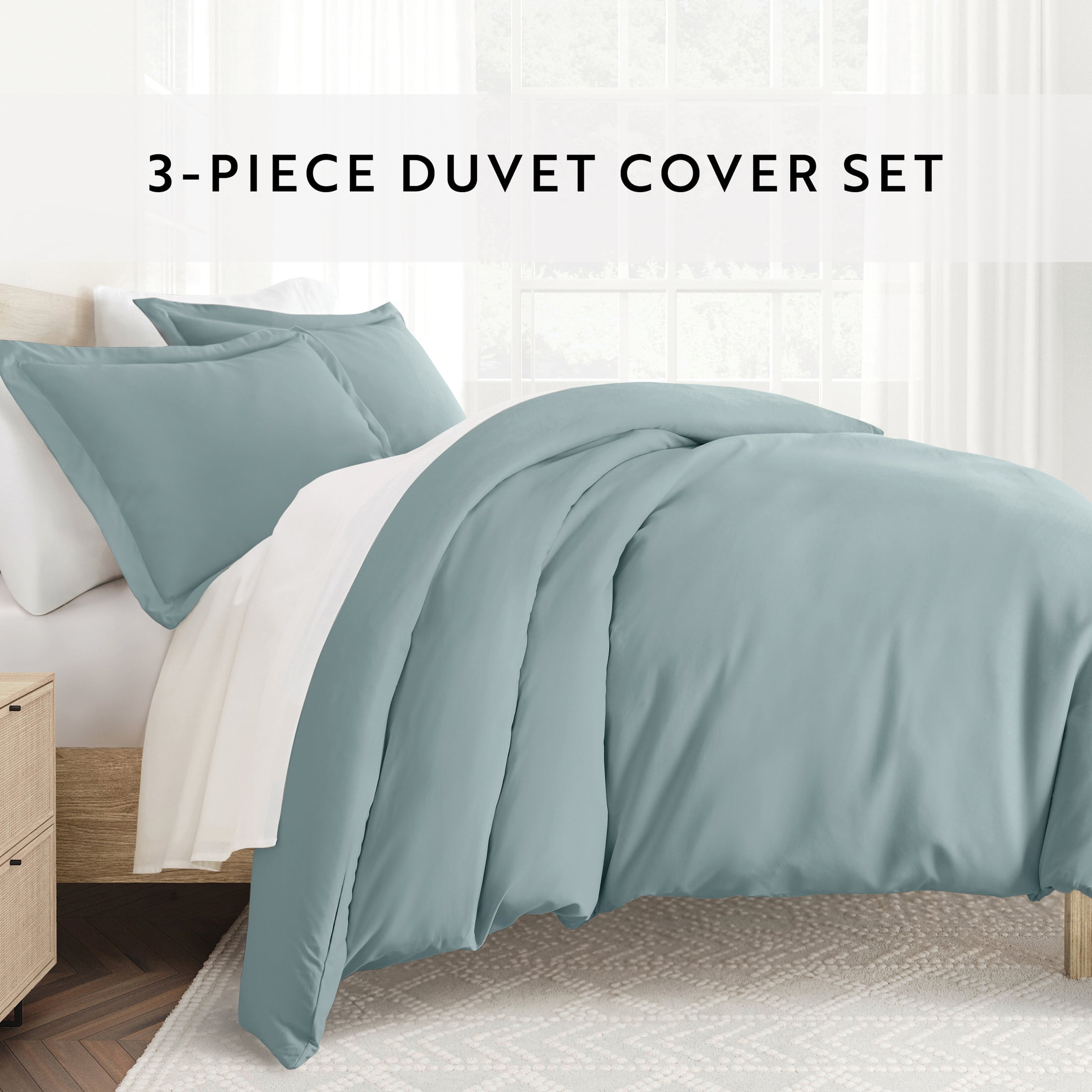 Noble Linens 3-Piece Ocean Duvet Cover Set, King/ Cal King