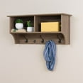 thumbnail image 5 of Prepac 36" Wide Hanging Entryway Shelf, Drifted Gray, 5 of 5