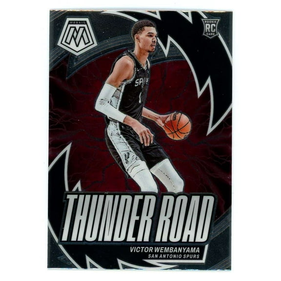 NBA 2023-24 Panini Mosaic Thunder Road Victor Wembanyama #8 (Rookie)