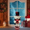 thumbnail image 6 of Nutcracker Doll Wooden Bear Figure 25cm Festive Ornament for Christmas Table Centerpiece Party Decoration, 6 of 9