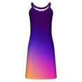 thumbnail image 3 of Vestido sin Mangas para las Mujeres Gradiente Impreso Vestido Maxi Largo Suelto, Vestido Casual de las Mujeres, 3 of 6