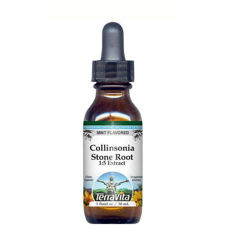 Collinsonia (Stone Root) - Glycerite Liquid Extract (1:5) - Mint Flavored (1 oz, ZIN: