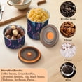 thumbnail image 6 of Gradient Dreamcatcher Moon Airtight Coffee Bean Canister 17oz Food Storage Containers with Lids For Gournd, Tea, Sugar, Flour, Rice, Cereal, Candy Cookie Jar, 6 of 8