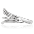 thumbnail image 3 of 14K Solid White Gold 4 Bar Statement Ring, 3 of 8